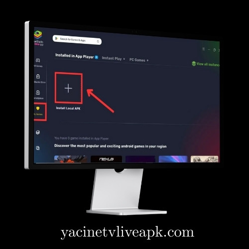 For PC 5 Select and Install Yacine TV APK via BlueStacks