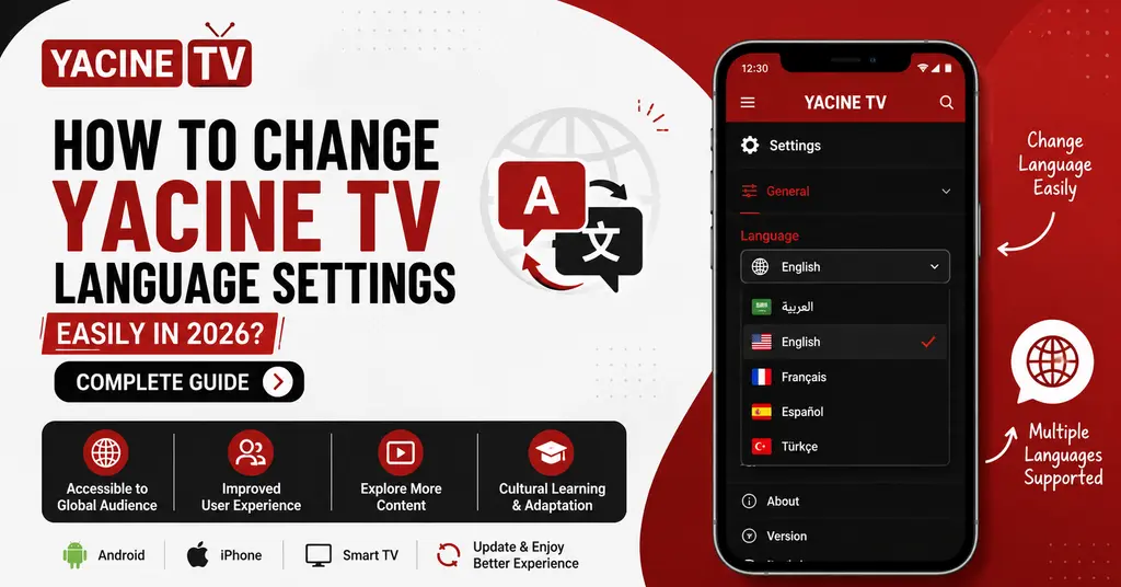 How to Change Yacine TV Language Settings in 2026? (Complete Guide) 1 Change Yacine TV Language Settings